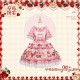 Mademoiselle Pearl Strawberry Blouse Cardigan JSK OP and Coat(Reservation/8 Colours/Full Payment Without Shipping)
